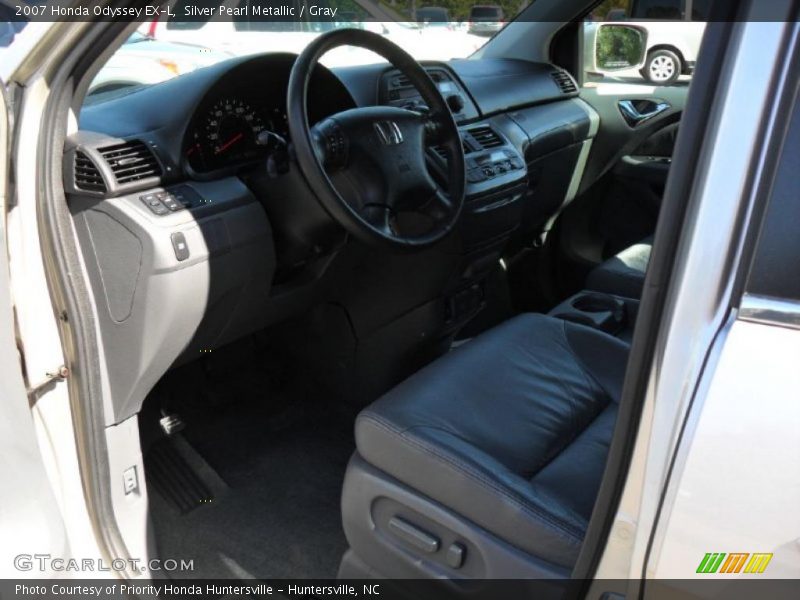 Silver Pearl Metallic / Gray 2007 Honda Odyssey EX-L