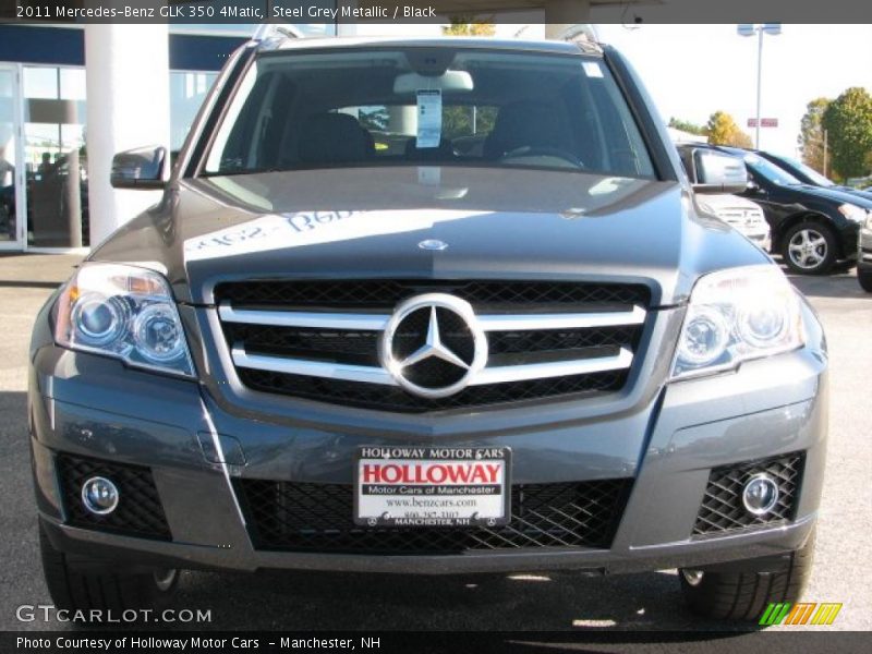 Steel Grey Metallic / Black 2011 Mercedes-Benz GLK 350 4Matic