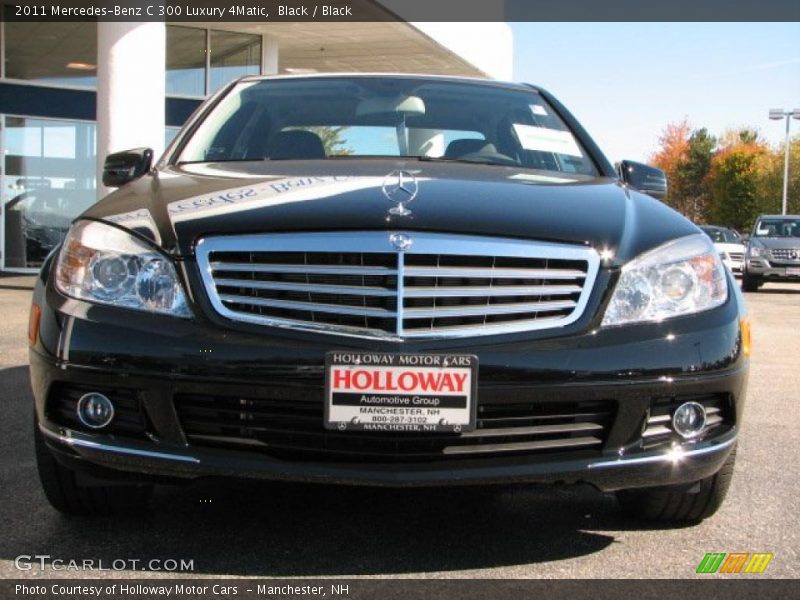 Black / Black 2011 Mercedes-Benz C 300 Luxury 4Matic