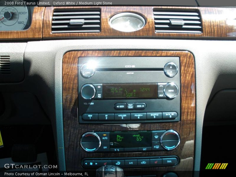 Oxford White / Medium Light Stone 2008 Ford Taurus Limited