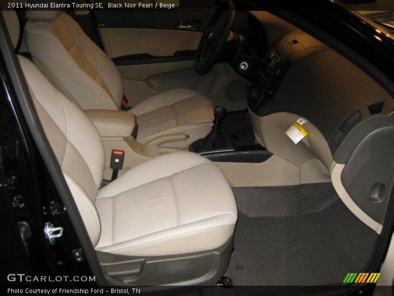 Black Noir Pearl / Beige 2011 Hyundai Elantra Touring SE