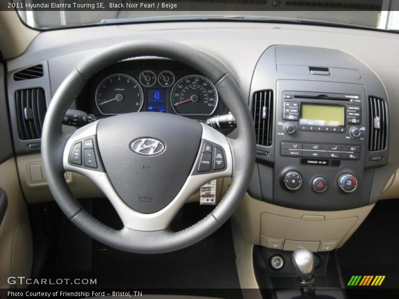 Dashboard of 2011 Elantra Touring SE
