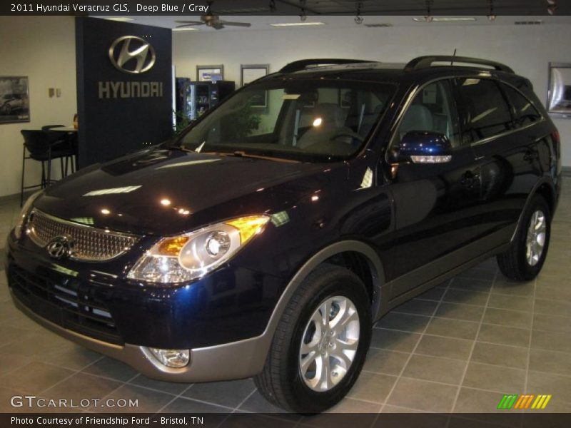 Deep Blue / Gray 2011 Hyundai Veracruz GLS