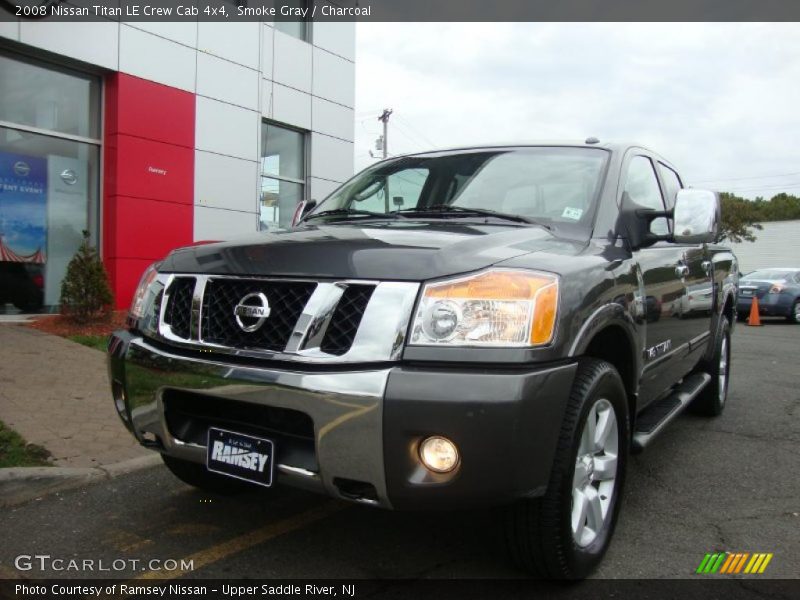 Smoke Gray / Charcoal 2008 Nissan Titan LE Crew Cab 4x4