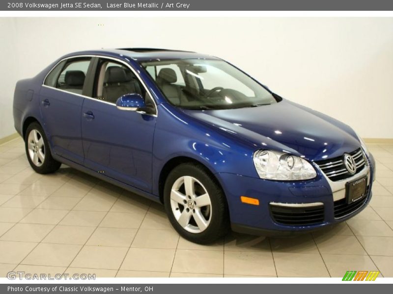 Laser Blue Metallic / Art Grey 2008 Volkswagen Jetta SE Sedan