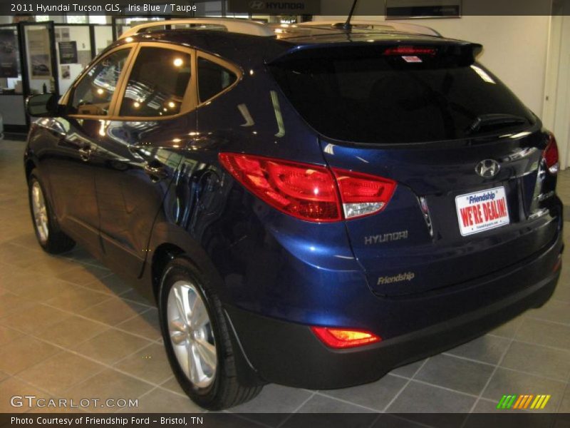 Iris Blue / Taupe 2011 Hyundai Tucson GLS