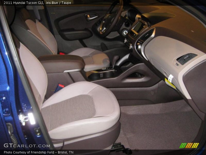 Iris Blue / Taupe 2011 Hyundai Tucson GLS