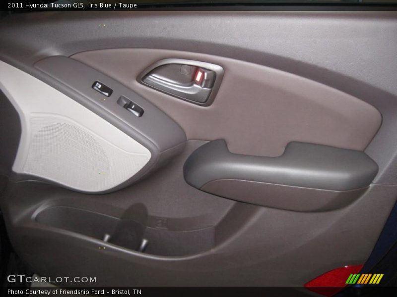 Iris Blue / Taupe 2011 Hyundai Tucson GLS