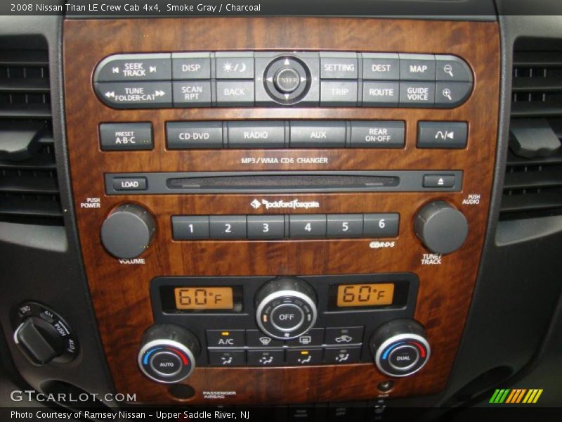 Controls of 2008 Titan LE Crew Cab 4x4