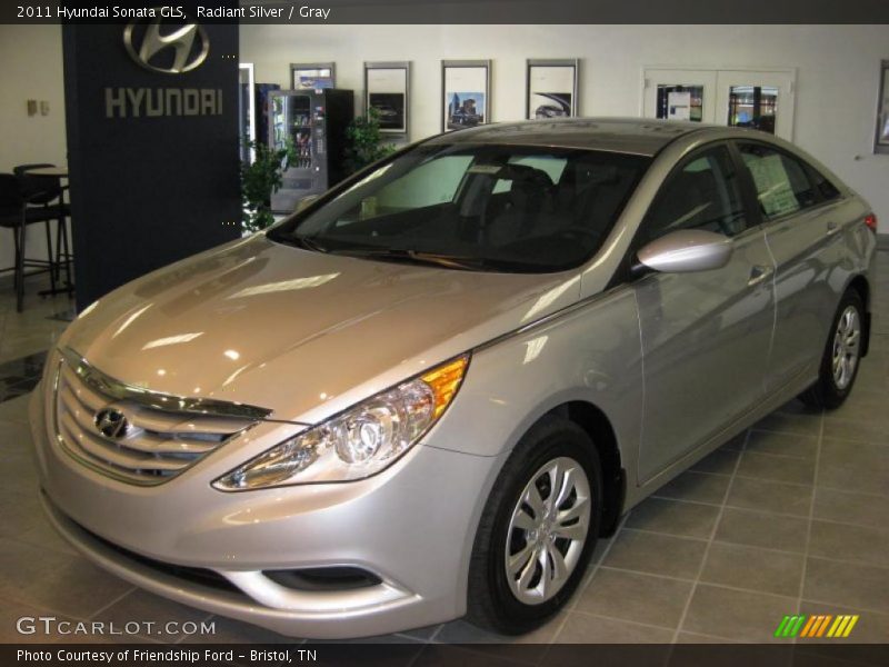 Radiant Silver / Gray 2011 Hyundai Sonata GLS