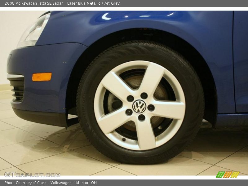 Laser Blue Metallic / Art Grey 2008 Volkswagen Jetta SE Sedan