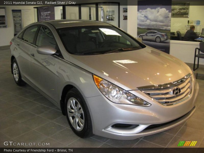 Radiant Silver / Gray 2011 Hyundai Sonata GLS