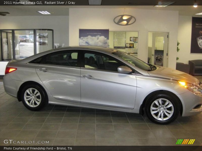 Radiant Silver / Gray 2011 Hyundai Sonata GLS