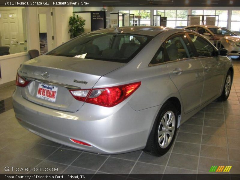 Radiant Silver / Gray 2011 Hyundai Sonata GLS