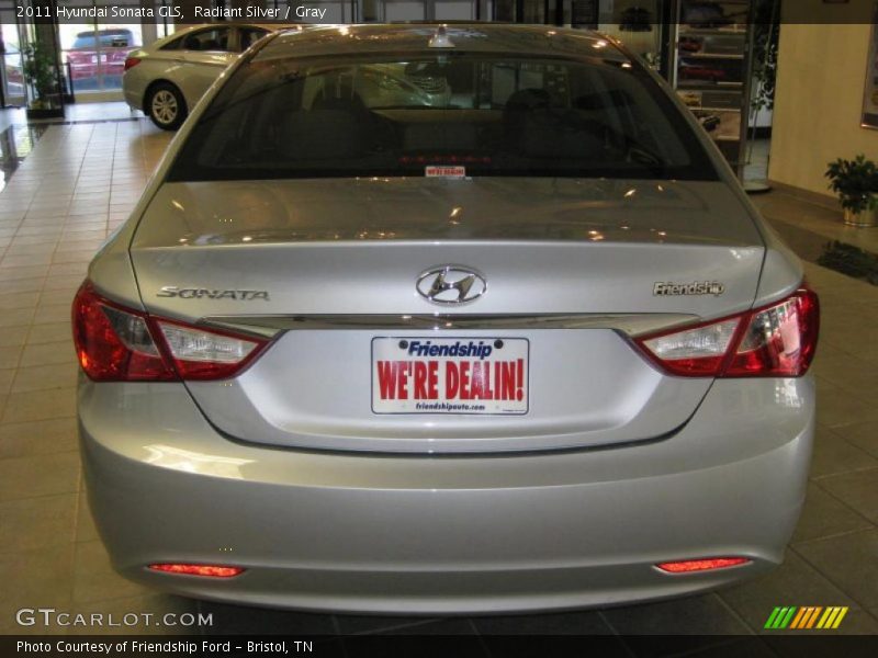 Radiant Silver / Gray 2011 Hyundai Sonata GLS