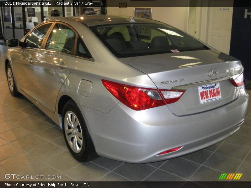 Radiant Silver / Gray 2011 Hyundai Sonata GLS