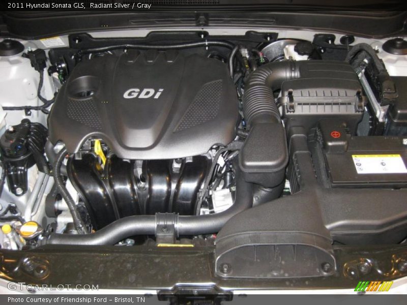 Radiant Silver / Gray 2011 Hyundai Sonata GLS