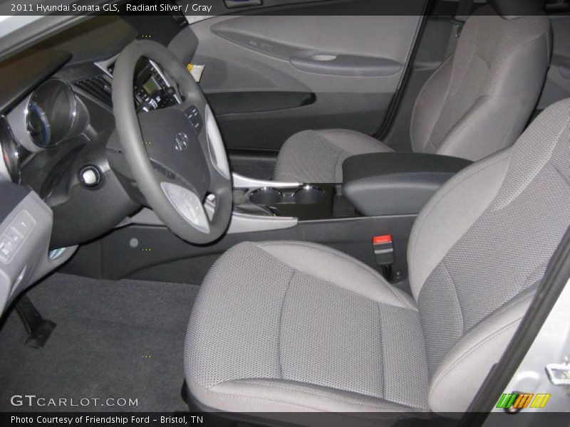 Radiant Silver / Gray 2011 Hyundai Sonata GLS