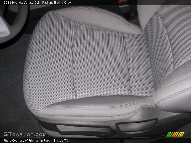 Radiant Silver / Gray 2011 Hyundai Sonata GLS