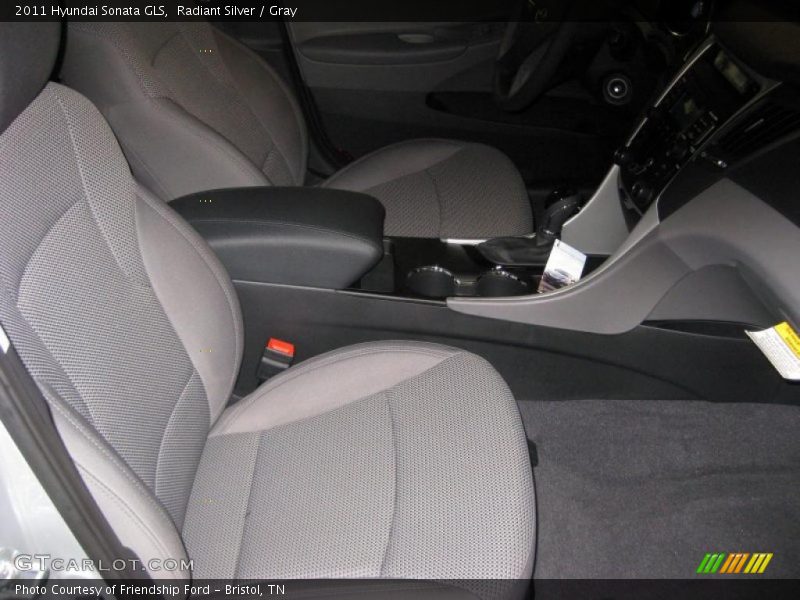 Radiant Silver / Gray 2011 Hyundai Sonata GLS
