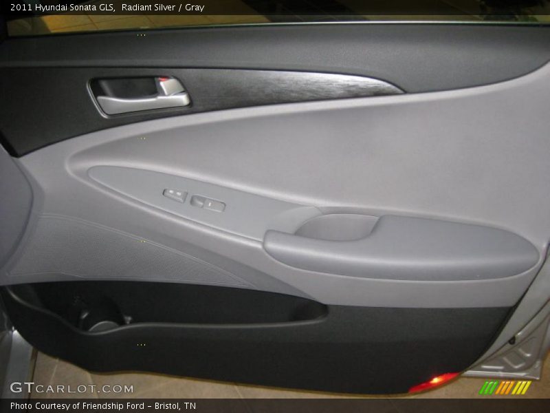 Radiant Silver / Gray 2011 Hyundai Sonata GLS
