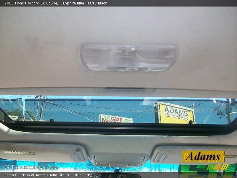 Sapphire Blue Pearl / Black 2003 Honda Accord EX Coupe