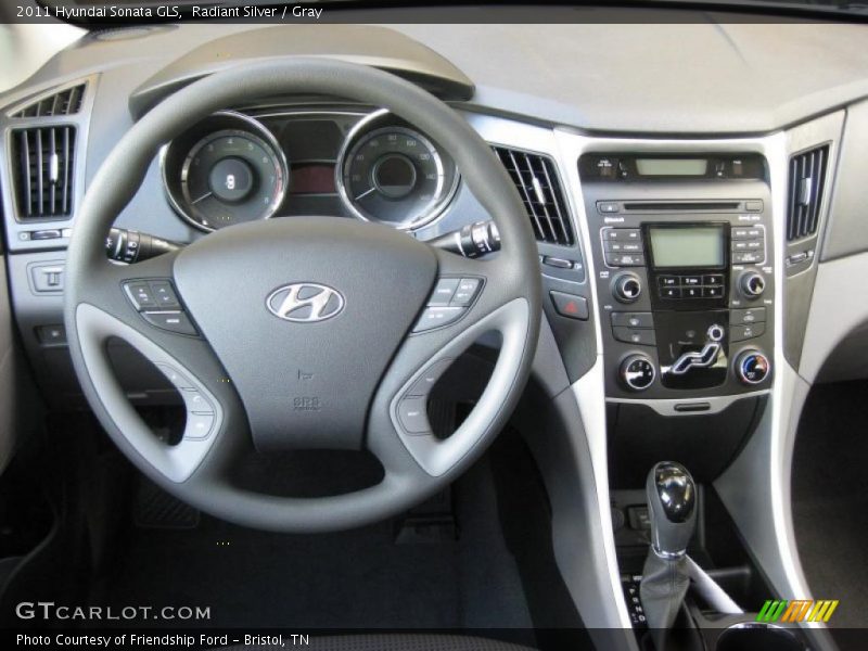 Radiant Silver / Gray 2011 Hyundai Sonata GLS