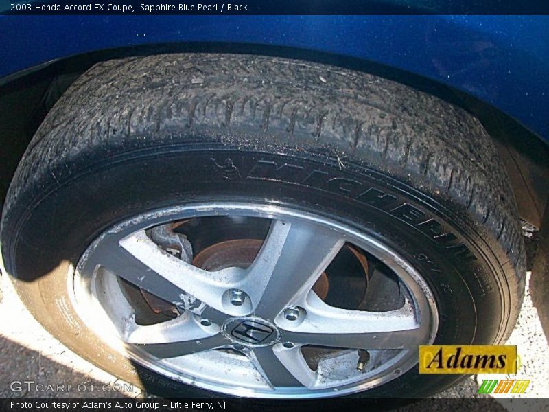 Sapphire Blue Pearl / Black 2003 Honda Accord EX Coupe