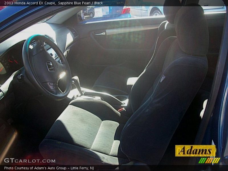 Sapphire Blue Pearl / Black 2003 Honda Accord EX Coupe