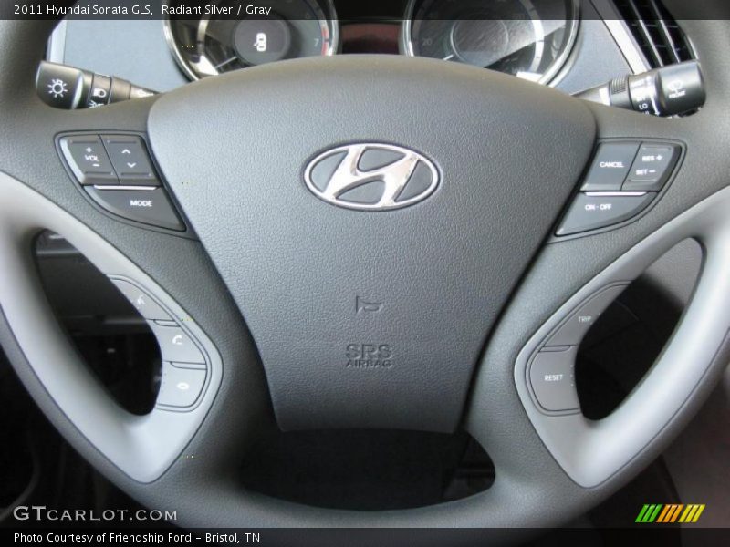 Radiant Silver / Gray 2011 Hyundai Sonata GLS