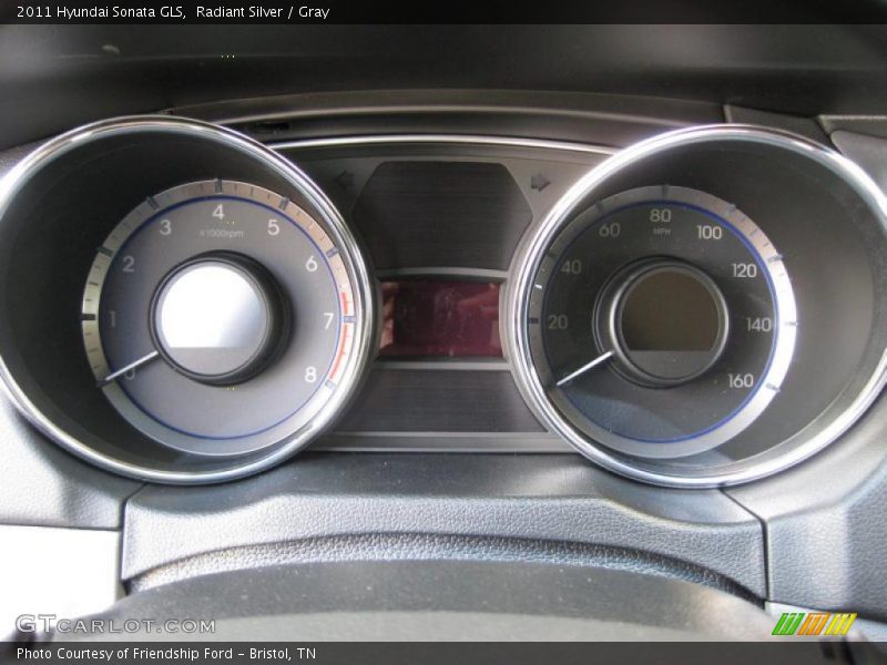 Radiant Silver / Gray 2011 Hyundai Sonata GLS