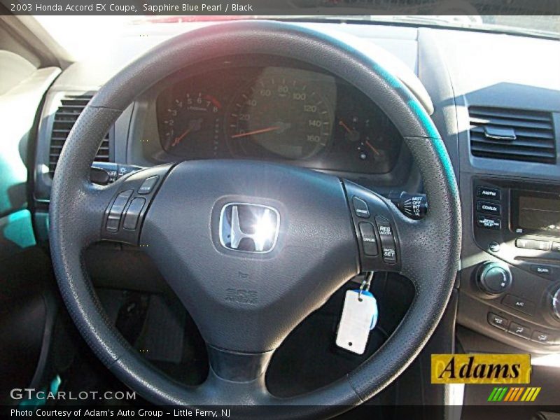 Sapphire Blue Pearl / Black 2003 Honda Accord EX Coupe