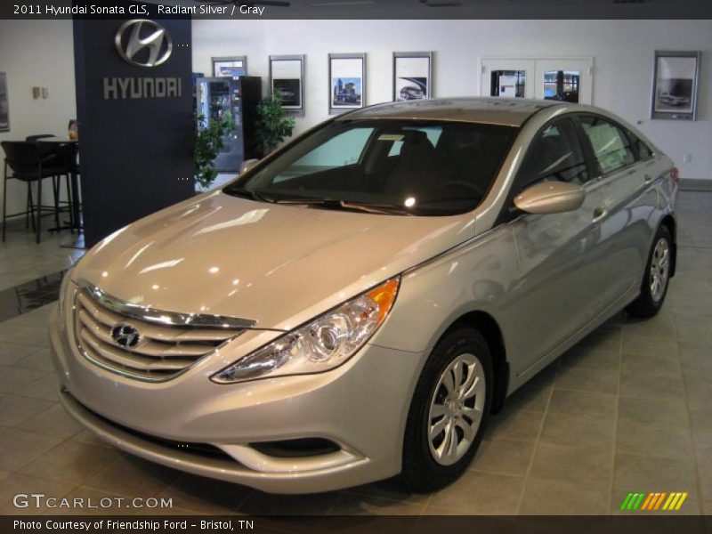 Radiant Silver / Gray 2011 Hyundai Sonata GLS