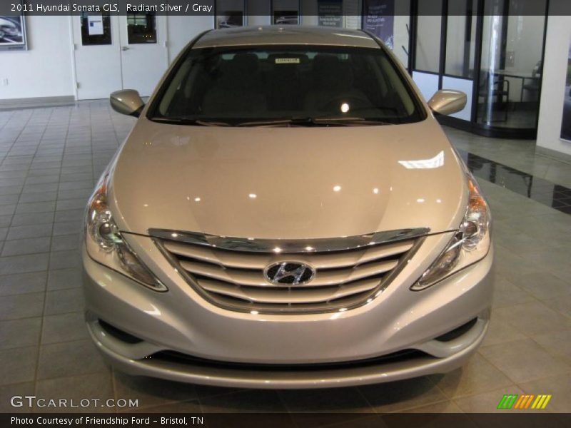 Radiant Silver / Gray 2011 Hyundai Sonata GLS