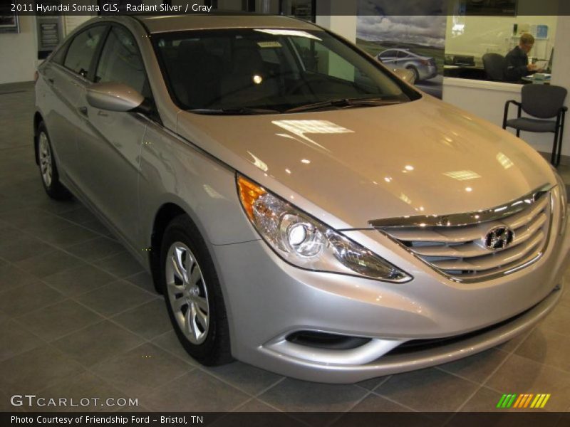 Radiant Silver / Gray 2011 Hyundai Sonata GLS