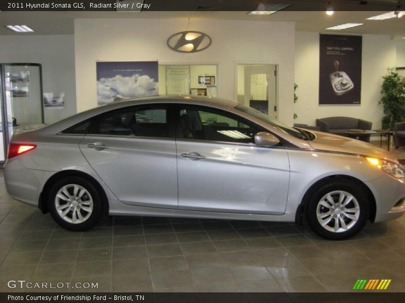 Radiant Silver / Gray 2011 Hyundai Sonata GLS