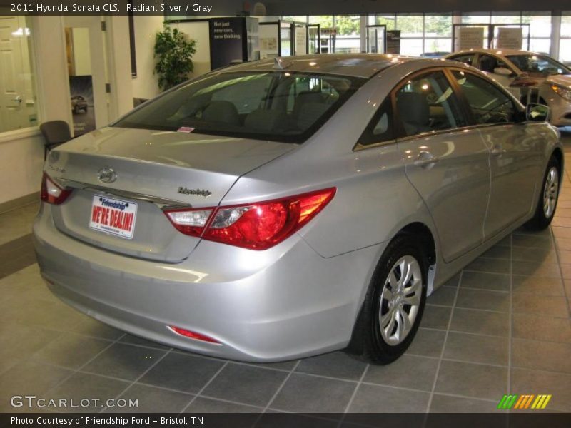 Radiant Silver / Gray 2011 Hyundai Sonata GLS