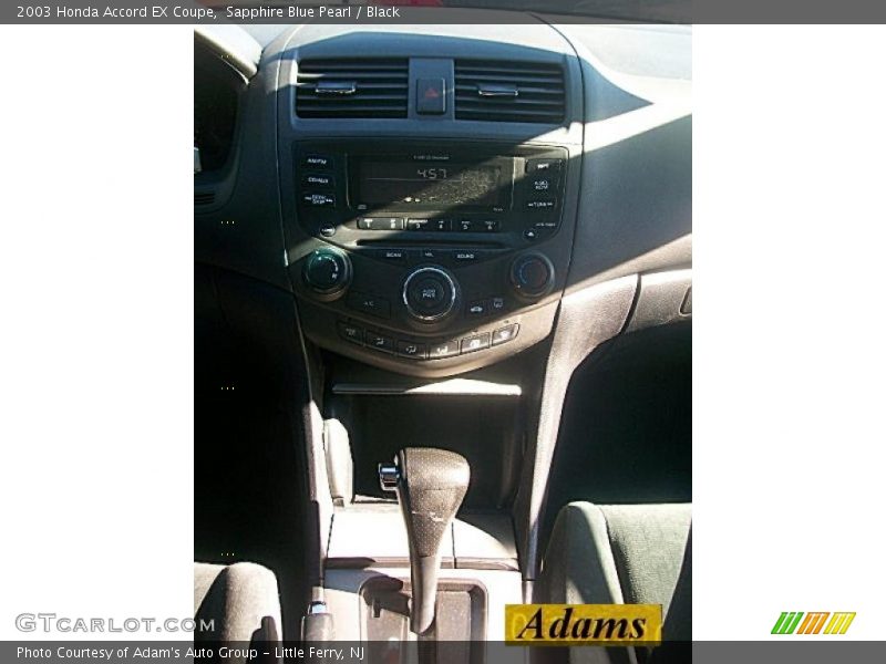 Sapphire Blue Pearl / Black 2003 Honda Accord EX Coupe