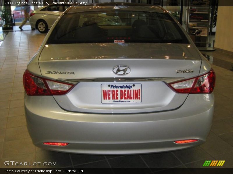 Radiant Silver / Gray 2011 Hyundai Sonata GLS