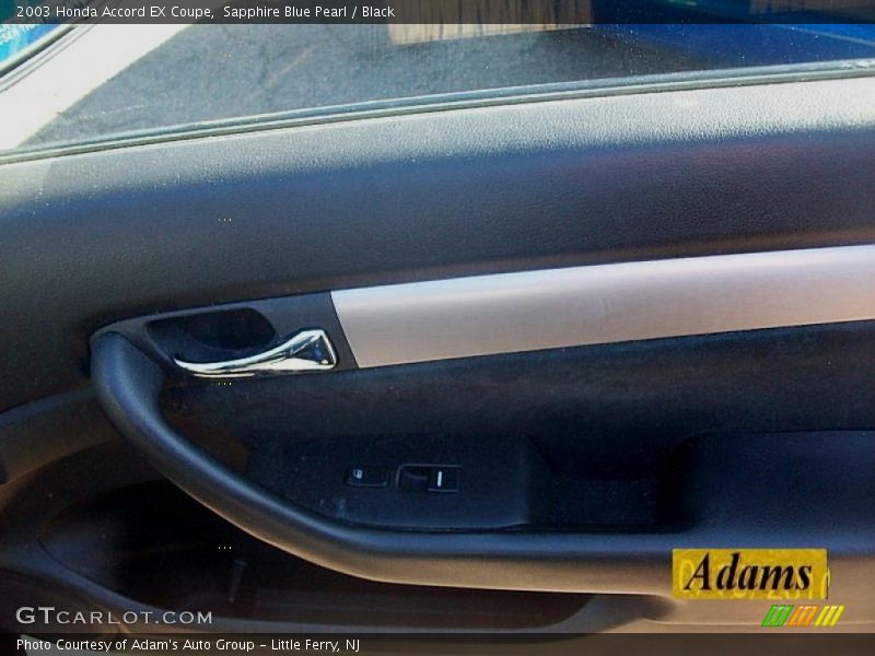 Sapphire Blue Pearl / Black 2003 Honda Accord EX Coupe