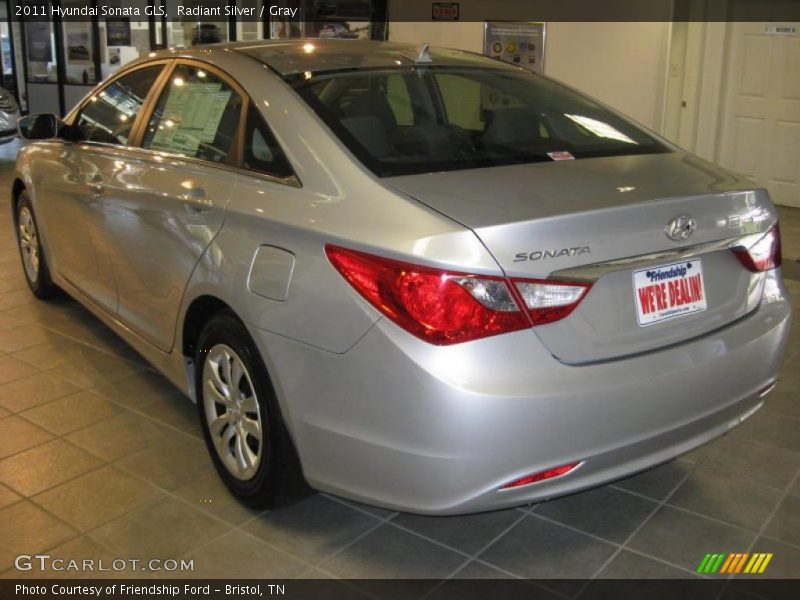 Radiant Silver / Gray 2011 Hyundai Sonata GLS