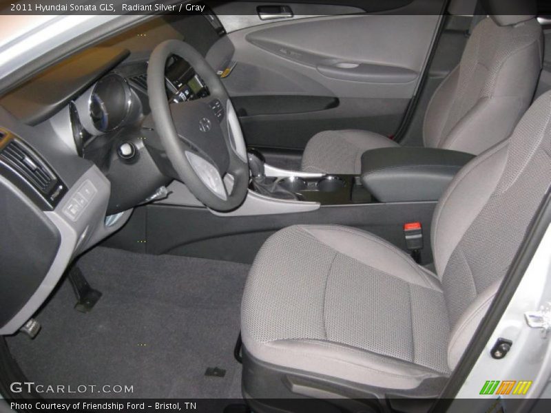 Radiant Silver / Gray 2011 Hyundai Sonata GLS