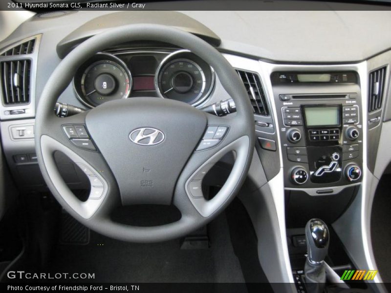 Radiant Silver / Gray 2011 Hyundai Sonata GLS