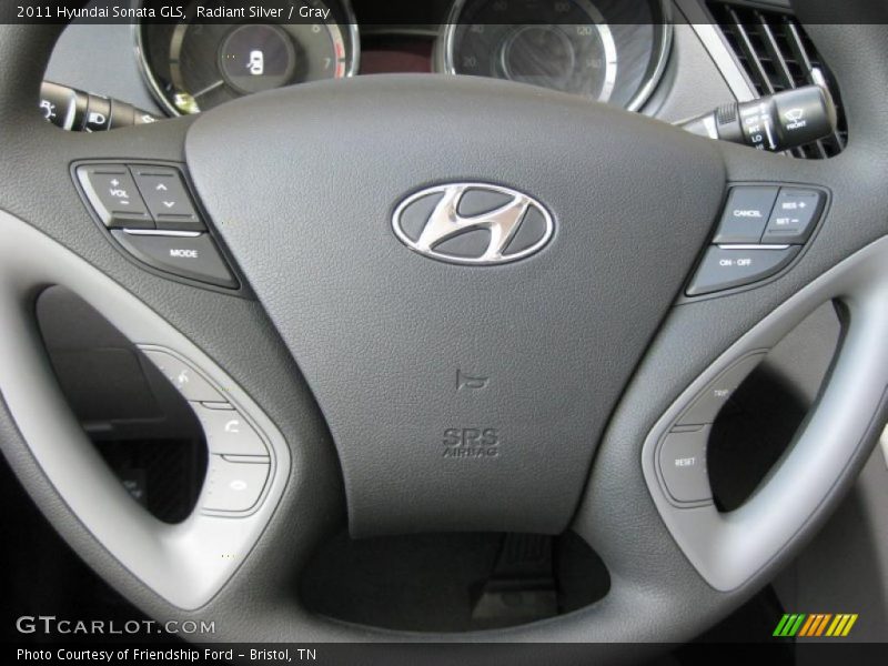 Radiant Silver / Gray 2011 Hyundai Sonata GLS