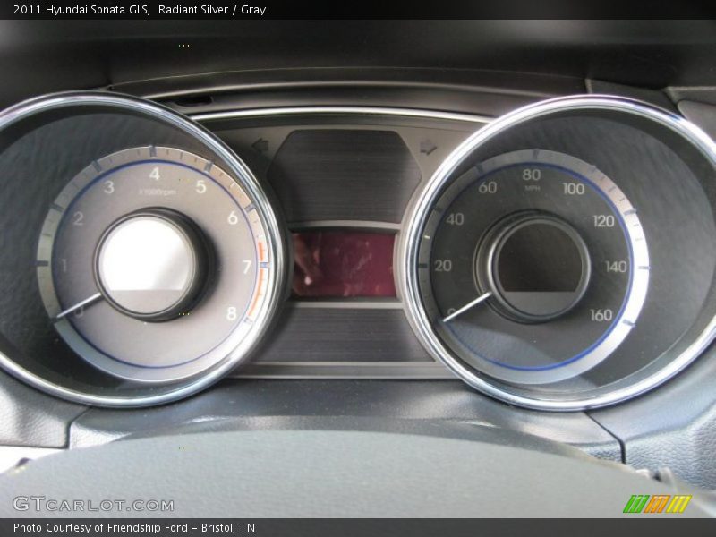 Radiant Silver / Gray 2011 Hyundai Sonata GLS