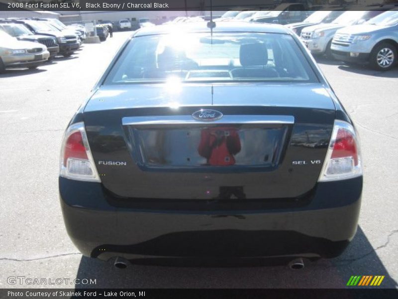 Black Ebony / Charcoal Black 2008 Ford Fusion SEL V6
