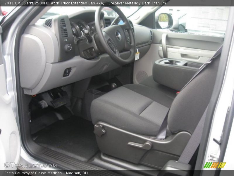  2011 Sierra 2500HD Work Truck Extended Cab 4x4 Dark Titanium Interior
