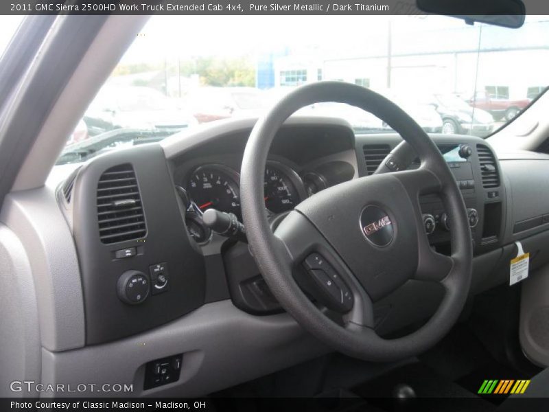  2011 Sierra 2500HD Work Truck Extended Cab 4x4 Steering Wheel