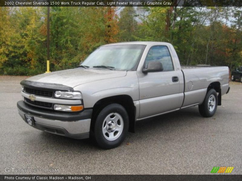 Light Pewter Metallic / Graphite Gray 2002 Chevrolet Silverado 1500 Work Truck Regular Cab