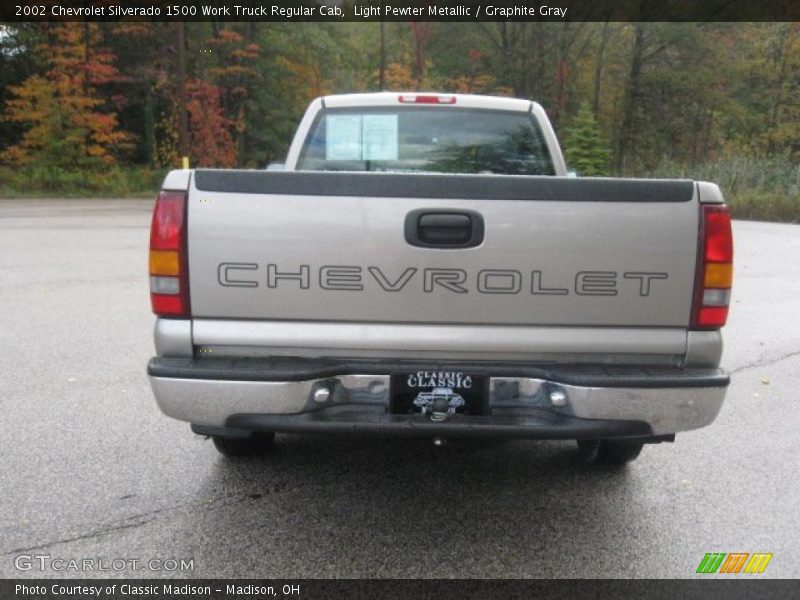 Light Pewter Metallic / Graphite Gray 2002 Chevrolet Silverado 1500 Work Truck Regular Cab